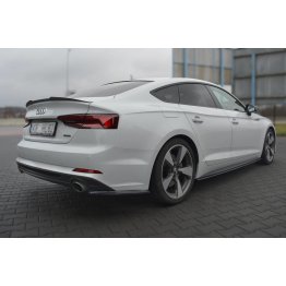 Накладки сплиттеры боковые на задний бампер на Audi A5 B9 Sportback S-Line